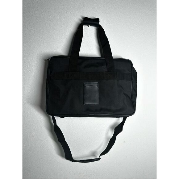 Luro Black Computer Laptop Bag with Handle and Strap - Picture 3 of 11